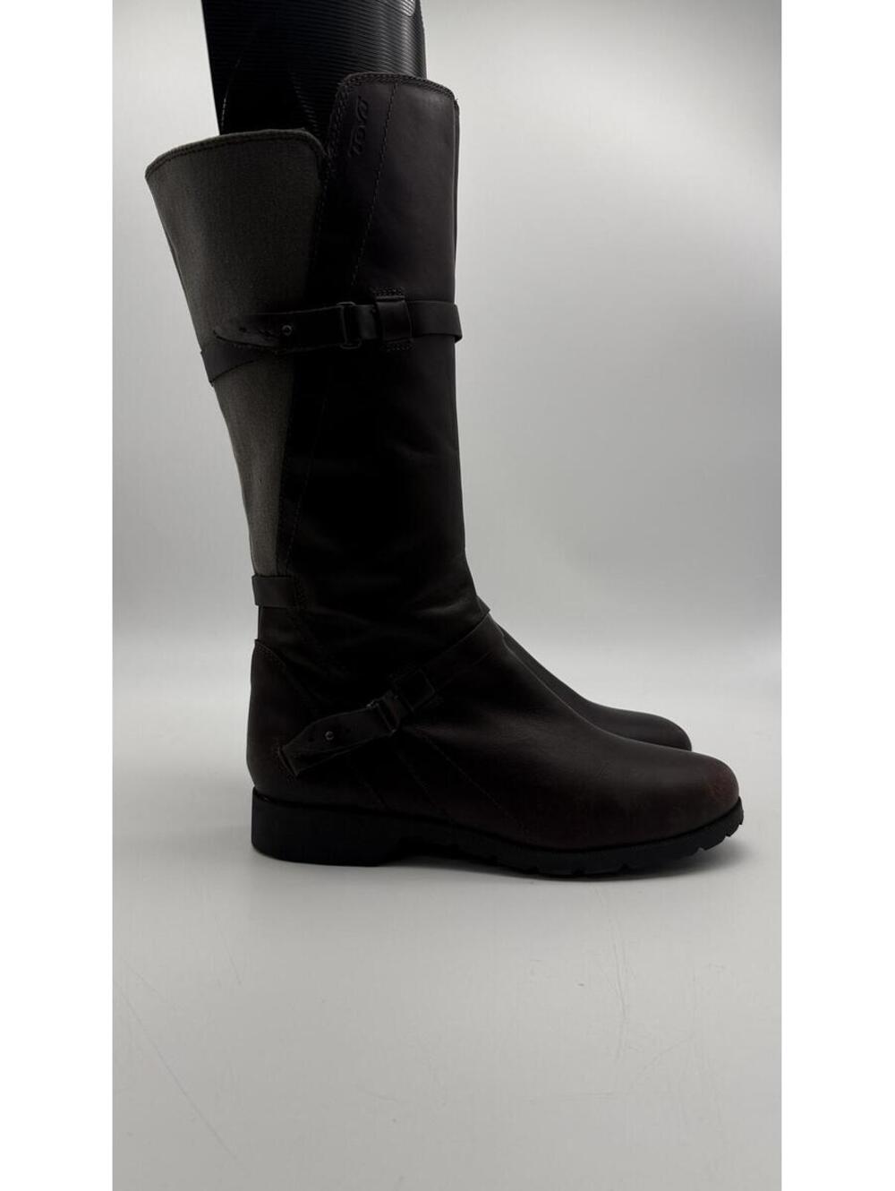 Teva De La Vina Tall Womens Waterproof Brown Leather Riding Boots Size 8.5